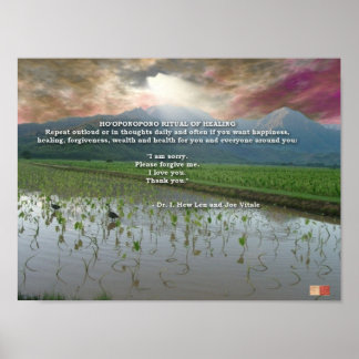 Póster Ritual de sanación de Ho'oponopono