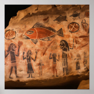 Póster Rituales del ocre rojo: El barrio del océano