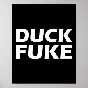 Póster Rivalidad divertida de patos E Funny Sketll