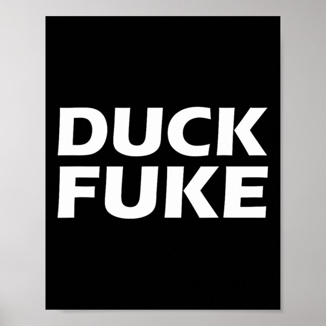 Póster Rivalidad divertida de patos E Funny Sketll (Frente)