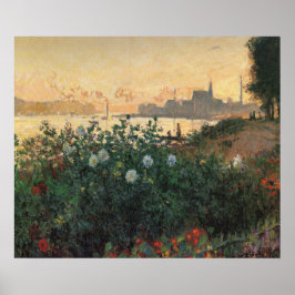 Póster Riverbank florido, Argentina - Claude Monet