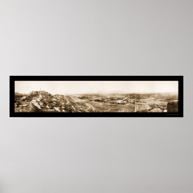 Póster Riverside CA Hill Photo 1908 (Frente)