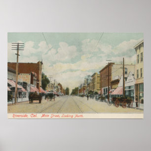 Póster Riverside, CA Main Street View