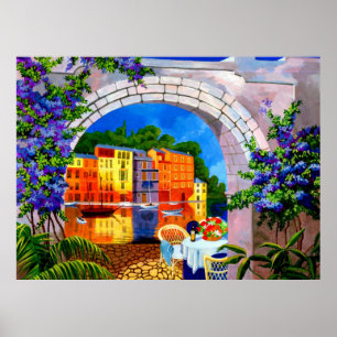 Póster Riverside Cafe Poster