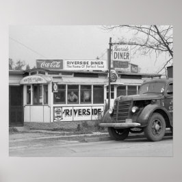 Póster Riverside Diner, 1941