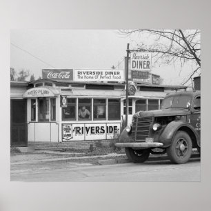 Póster Riverside Diner, 1941