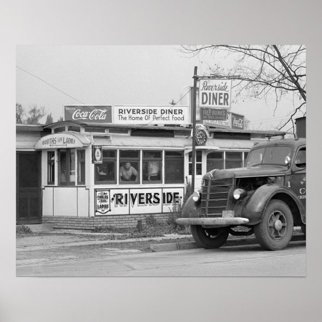 Póster Riverside Diner, 1941 (Frente)