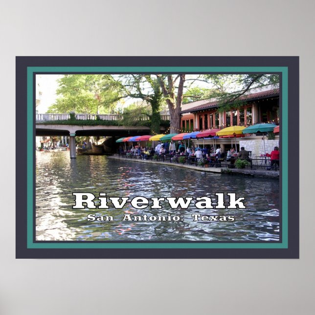 Póster Riverwalk, San Antonio, Texas (Frente)
