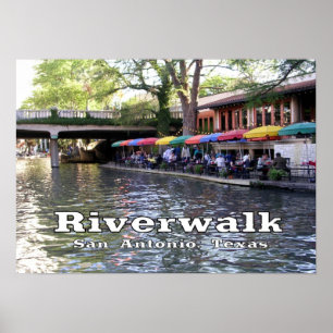 Póster Riverwalk, San Antonio, Texas
