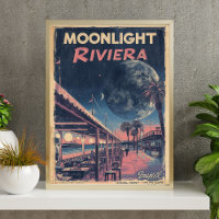 Riviera a la luz de la luna Fantasía lunar Paseo