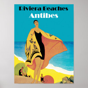 Póster Riviera vara el ~ Antibes