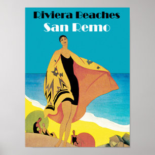 Póster Riviera vara el ~ San Remo