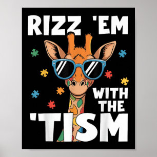 Póster Rizz Em Con El Autismo Del Tismo Giraffe Autismo G