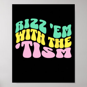 Póster Rizz Em con el Tism Educación Especial Conciencia