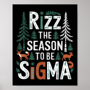Póster Rizz La Temporada De Ser Sigma Funny Diciendo Navi
