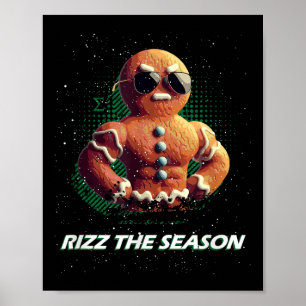 Póster Rizz La Temporada Gingerbread Man Sigma Male Chris