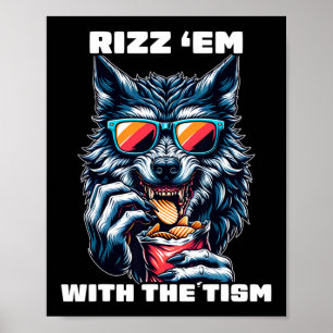Póster Rízzalos Con El Tism Conciencia Del Autismo Meme D