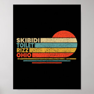 Póster Rizzler Skibidi Toilet Rizz Ohio - Uni-adulto