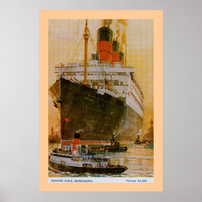 Póster RMS Berengaria (Frente)