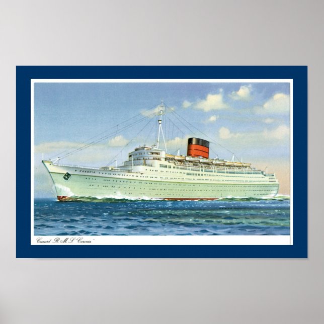 Póster Rms Caronia at Sea (Frente)
