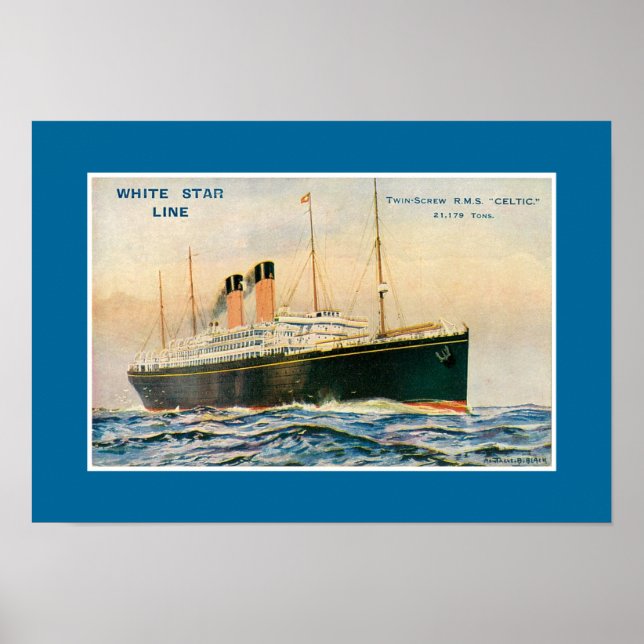 Póster RMS Celtic (Frente)