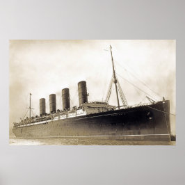 Póster RMS Lusitania
