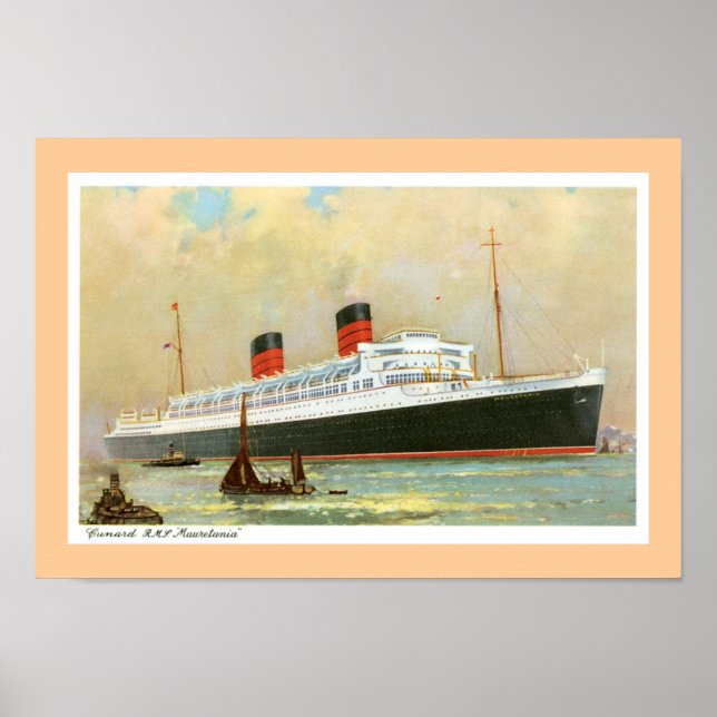 Póster RMS Mauretainia Poster (Frente)