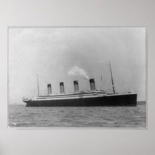 Póster RMS OLÍMPICO - nave de hermana titánica del viaje