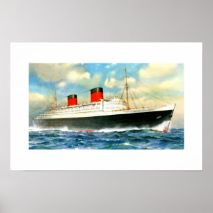 Póster RMS Queen Elizabeth