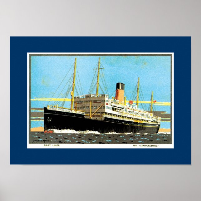 Póster RMS Staffordshire (Frente)