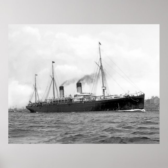 Póster RMS Teutonic (Frente)