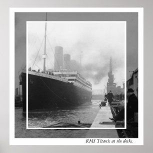 Póster RMS Titanic antes de partir