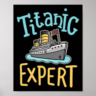 Póster Rms Titanic Divertido Experto Retro Crucero Hombre