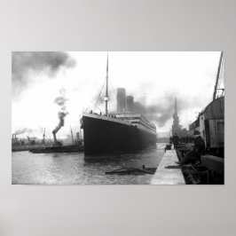 Póster RMS Titanic En Southampton - 1912
