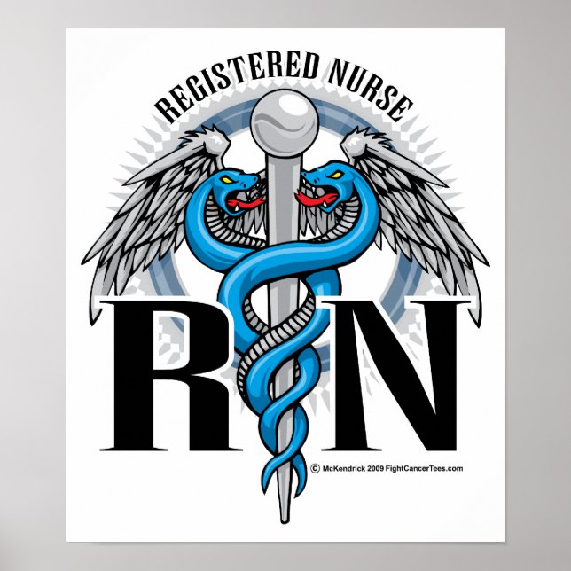 Póster RN Caduceus Blue (Frente)