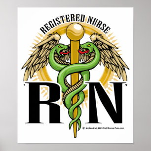 Póster RN Caduceus Green