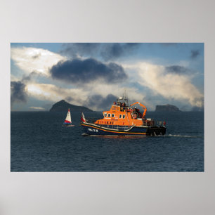 Póster RNLI Lifeboat Torbay
