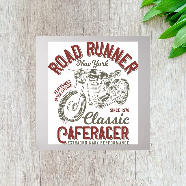 Póster Road Runner Cafe Racer Nueva York Motociclista (Subido por el creador)