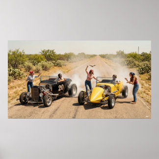 Póster Roadside Dreams of the 60s and 70s