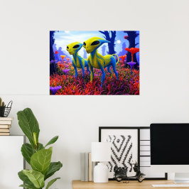 Póster Roaming  Free AI Aliens 