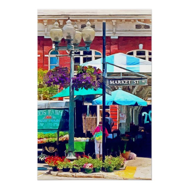 Póster Roanoke Va - Market Street (Anverso)