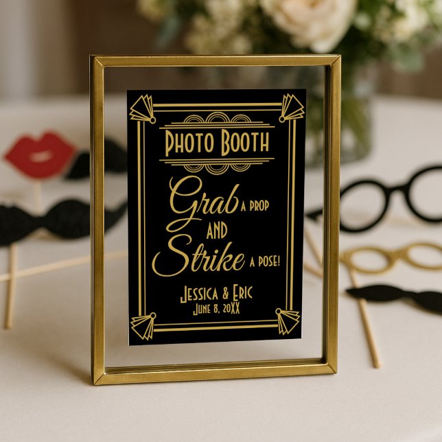 Póster Roaring 20's Art deco Photo Booth print (Subido por el creador)