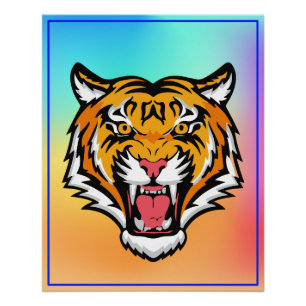 Póster Roaring Tiger Head-25818 Travel Mug