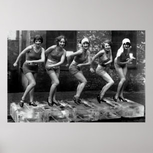 PÓSTER ROARING VEINTE FLAPPERS