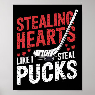 Póster Robando Corazones Hockey Como Yo Robó Puck San Val