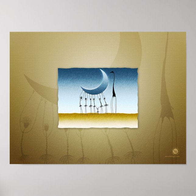 Póster Robaron la versión 2 de la luna (Frente)