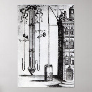 Póster Robert Boyle's development of the water pump