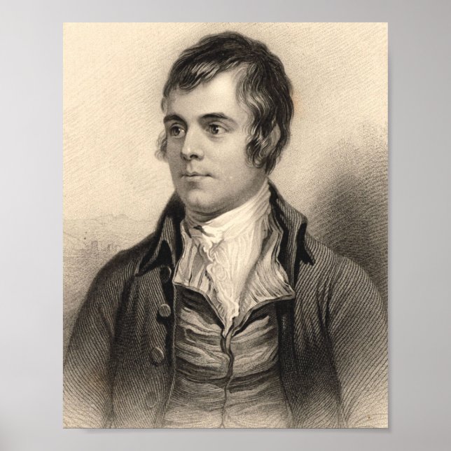 Póster Robert Burns Portrait (Frente)