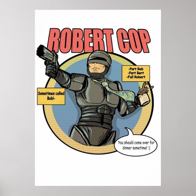 Póster Robert Cop (Frente)