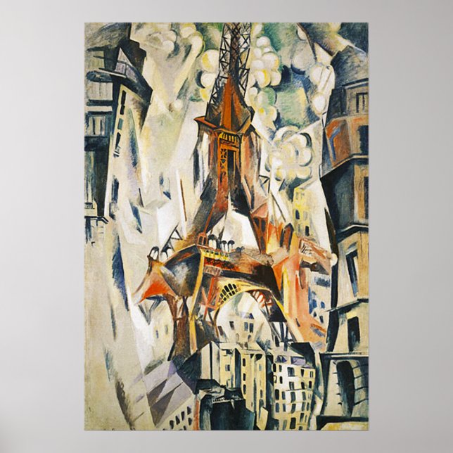 Póster Robert Delaunay Eiffel Tower Poster (Frente)